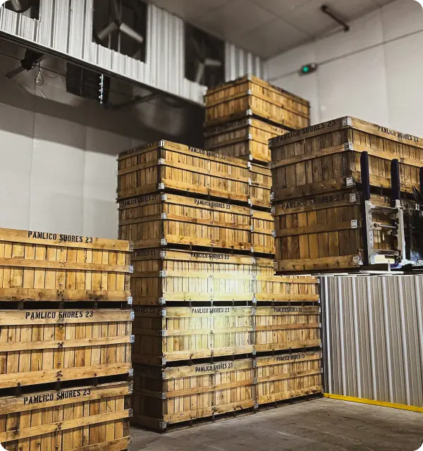 Produce cooling and curing